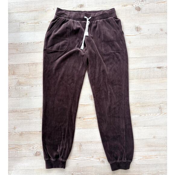 Hale‎ Bob Low Rise Y2K Velour Joggers | Brown Size Medium - Picture 2 of 8